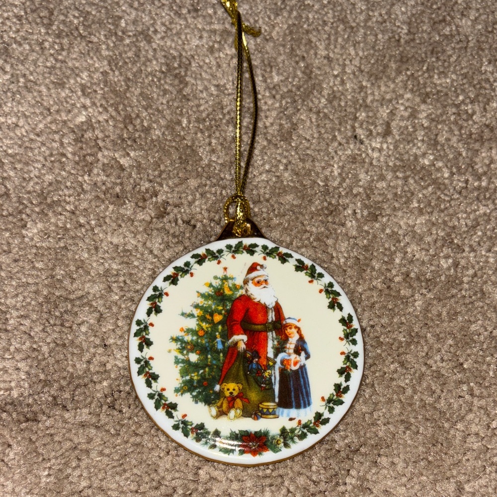Vintage Reutter Germany Santa Ornament!